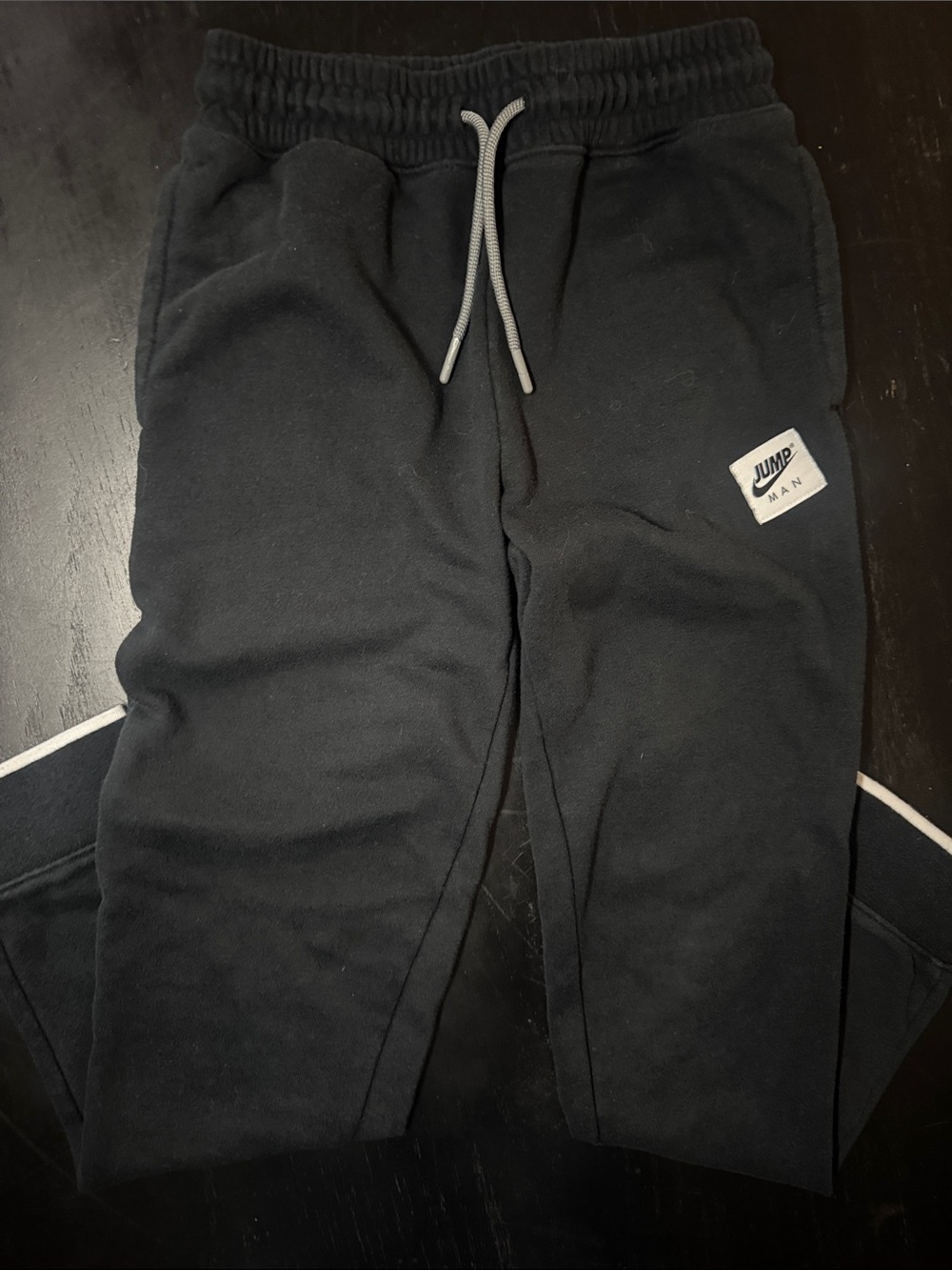 Jump Black Kids Sweatpants with Contrast Drawstring